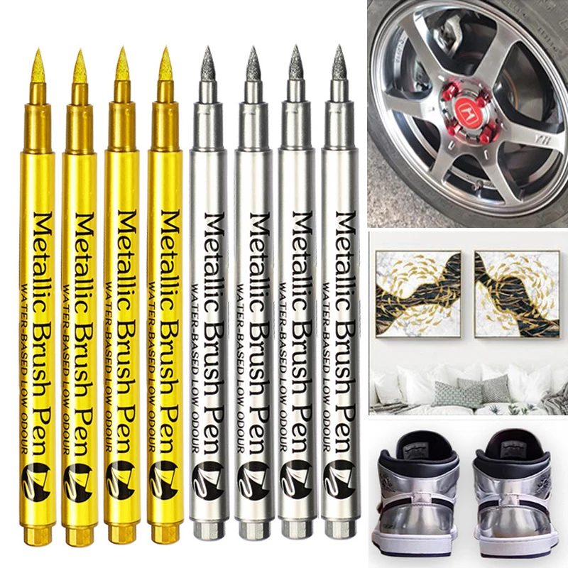Metallic Marker Pen Set Gold S - Whiteboard Marker Set recension och pris
