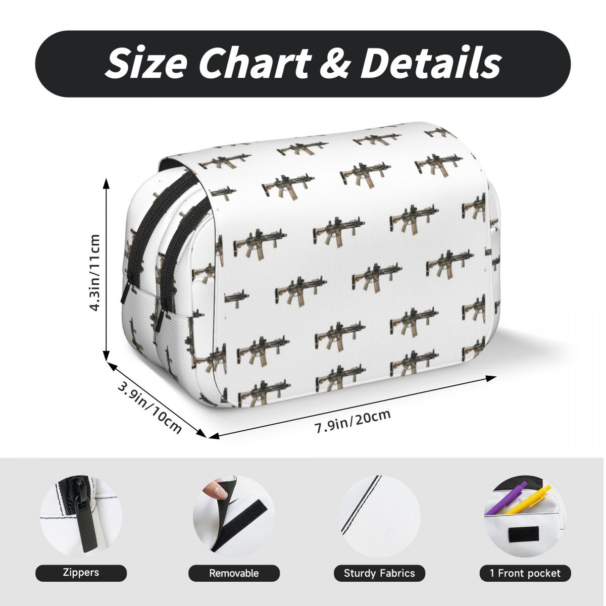 AR-15 Tan Camo Gun - White Pen - Tan Stationery & Office Supply recension och pris