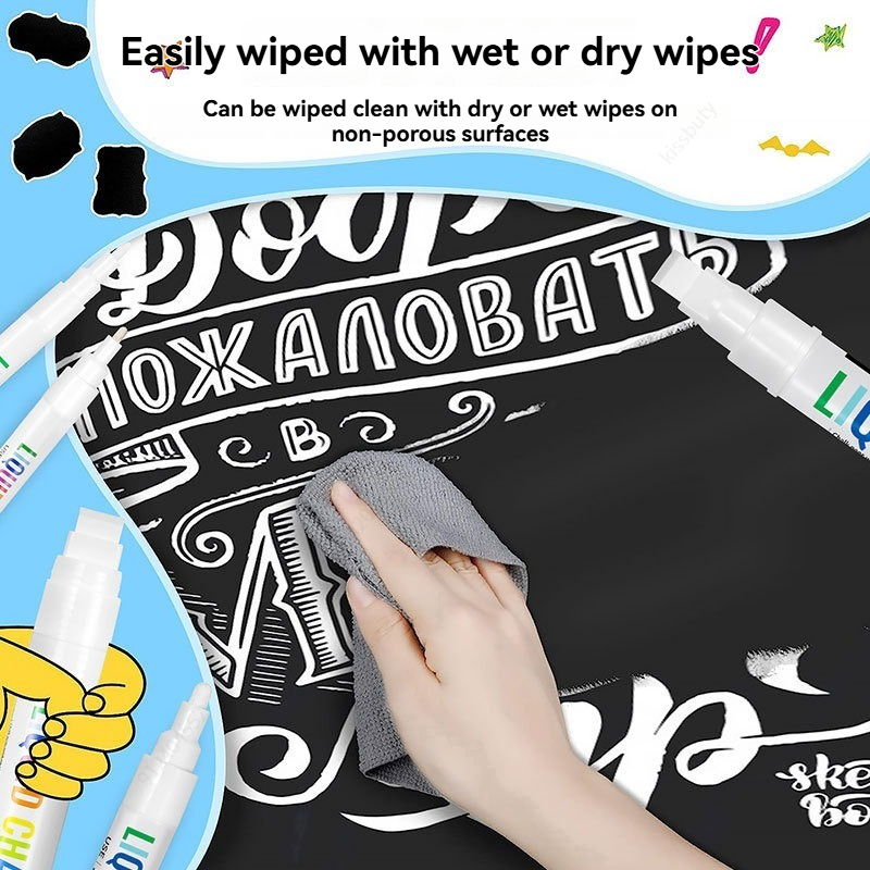 5pcs/set White Chalk Markers L - Correction Fluid White recension och pris