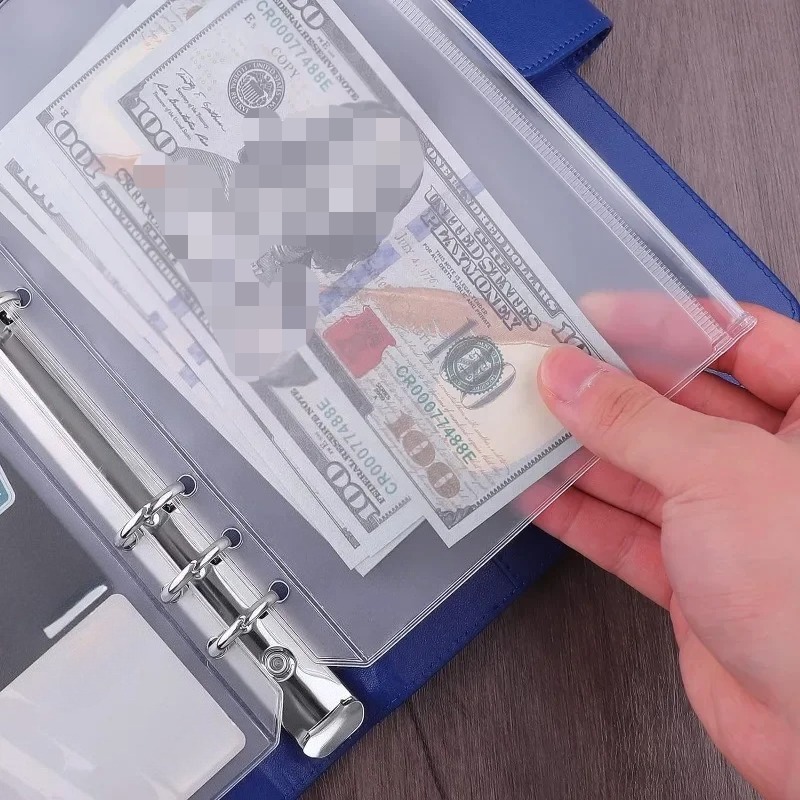 10PCS PVC Binder Pocket Cash E - Portfolio Folder Zip recension och pris