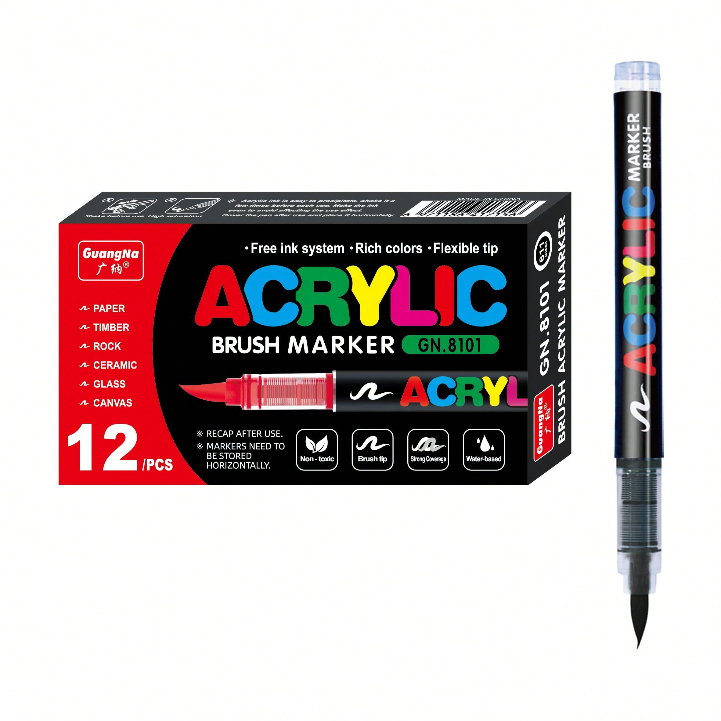 12 Pcs Black/White Premium Sof - Whiteboard Marker Set recension och pris
