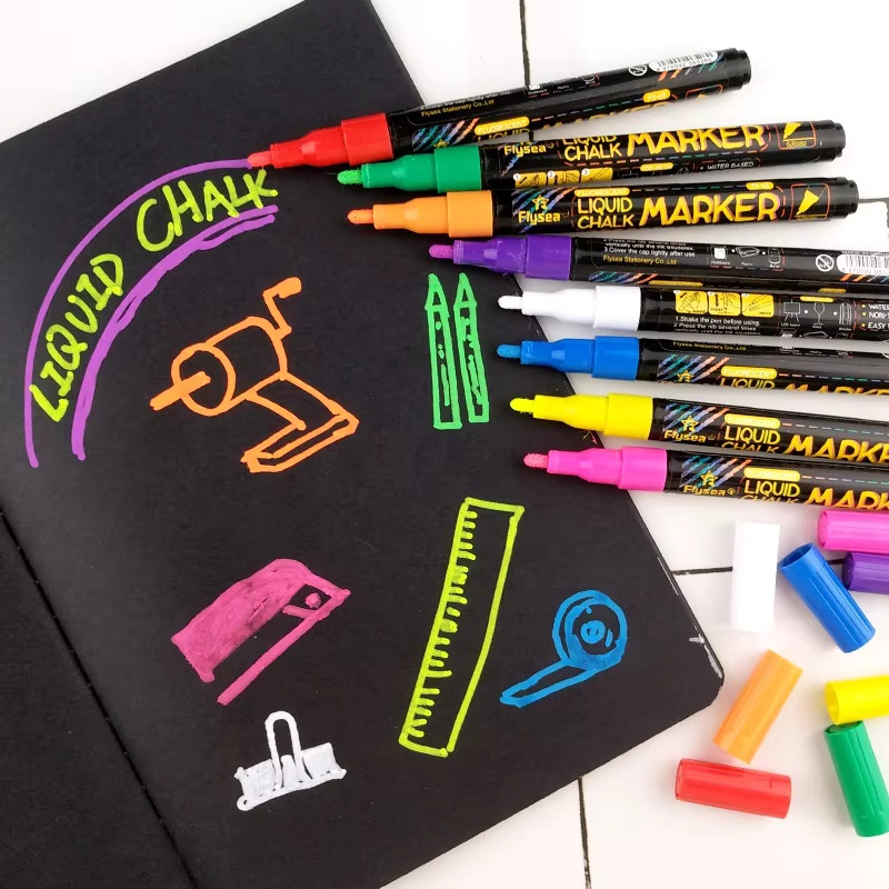 8 pcs Liquid Chalk Markers-Was - Whiteboard Marker Set recension och pris
