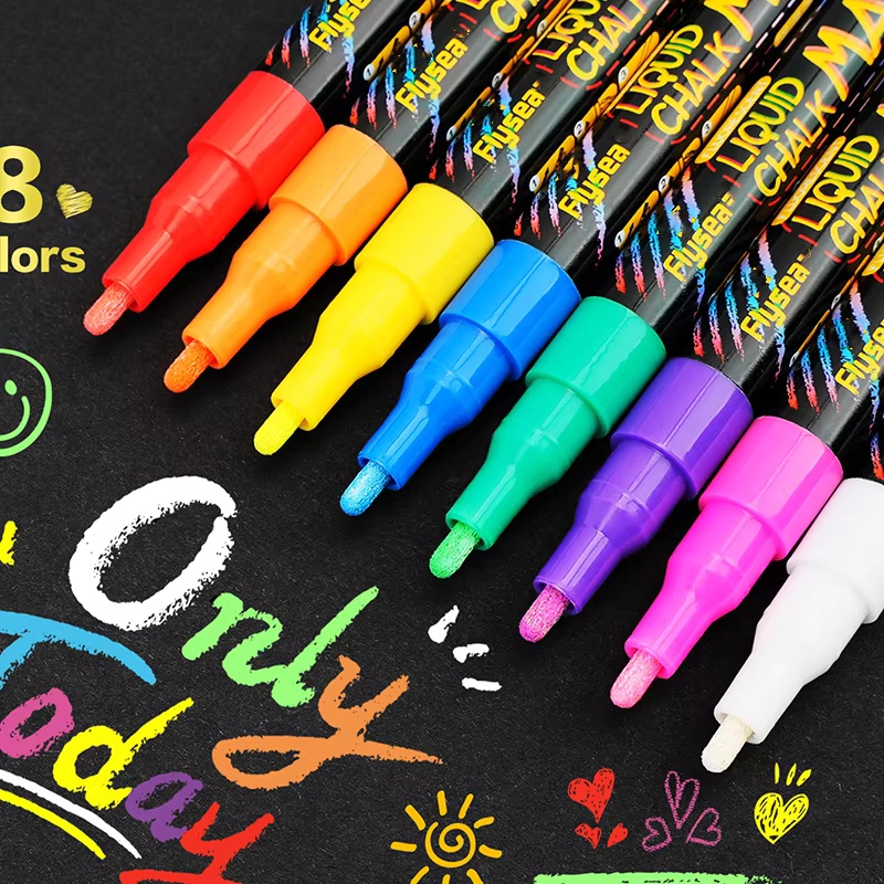8 pcs Liquid Chalk Markers-Was - Whiteboard Marker Set recension och pris
