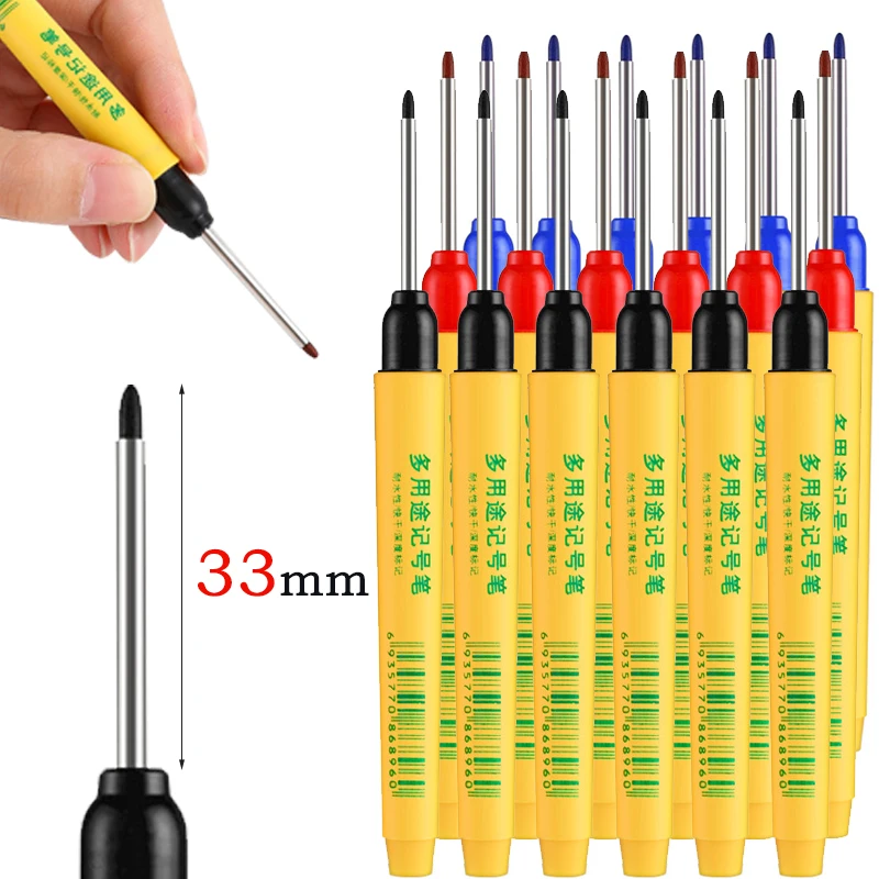 6pcs/set 33mm Red/Blue/Black L - Whiteboard Marker Set recension och pris