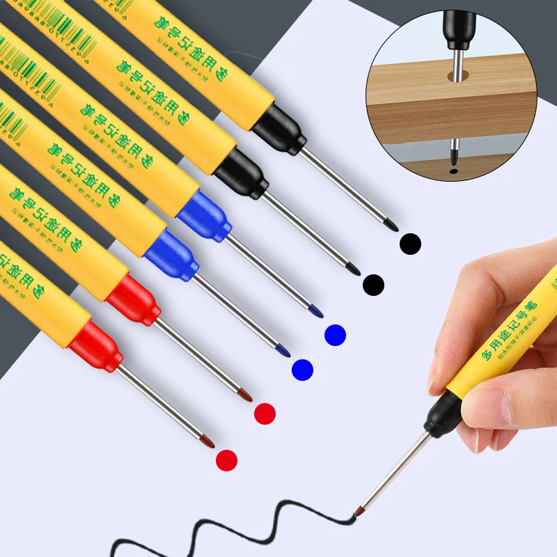 6pcs/set 33mm Red/Blue/Black L - Whiteboard Marker Set recension och pris