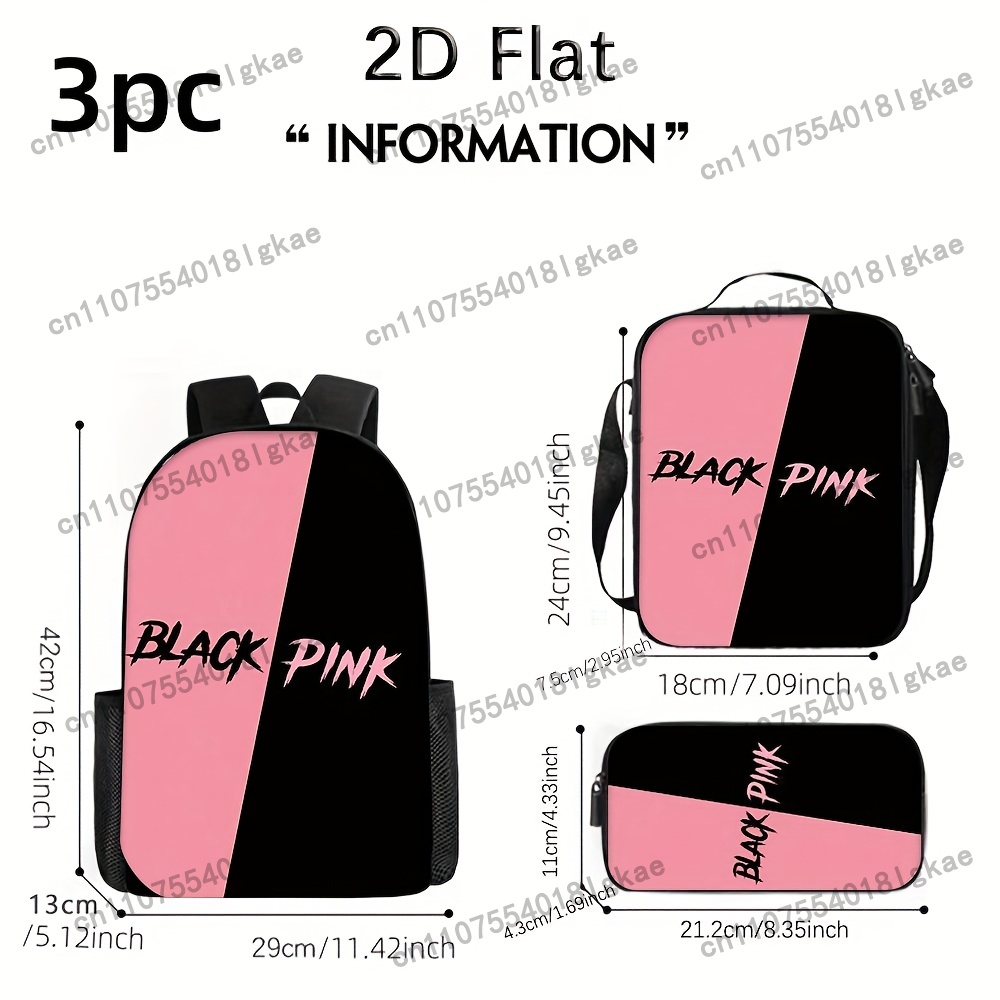 3pcs Summer Essential KPOP Bac - Pencil Case Large recension och pris