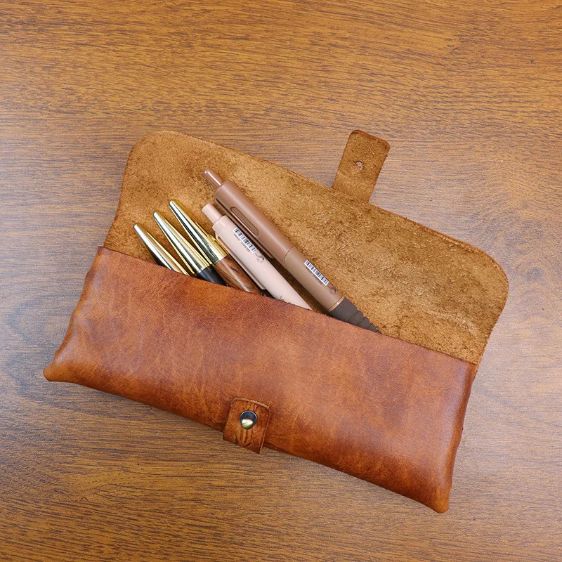 Ins Retro Tanned Leather Korea - Tan Stationery & Office Supply recension och pris