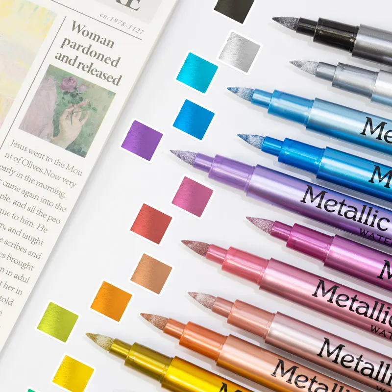 24 Colors Metallic Acrylic Pai - Whiteboard Marker Set recension och pris