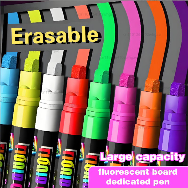 8Color 8mm Liquid Chalk Erasab - Correction Fluid White recension och pris