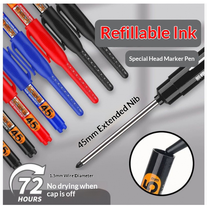 12/2Pcs 45mm Deep Hole Marker  - Whiteboard Marker Set recension och pris