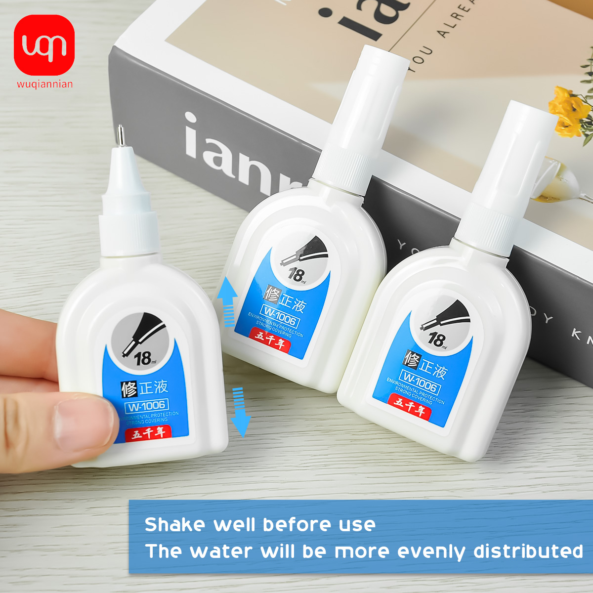 WQN-1/3/6PCS Simple White Corr - Correction Fluid White recension och pris