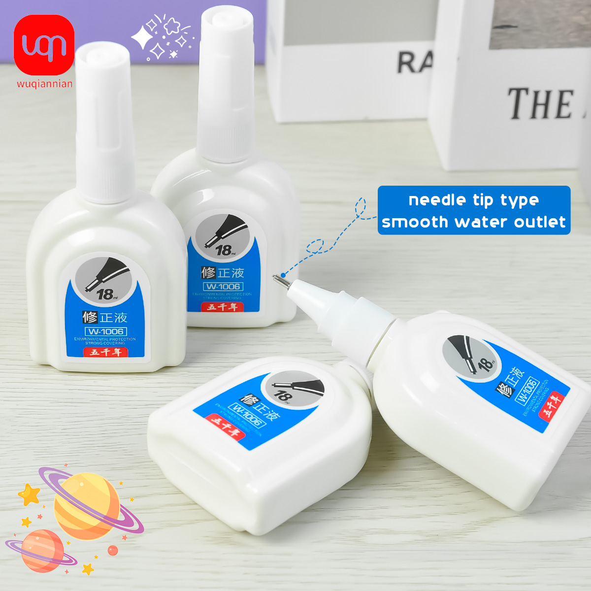 WQN-1/3/6PCS Simple White Corr - Correction Fluid White recension och pris